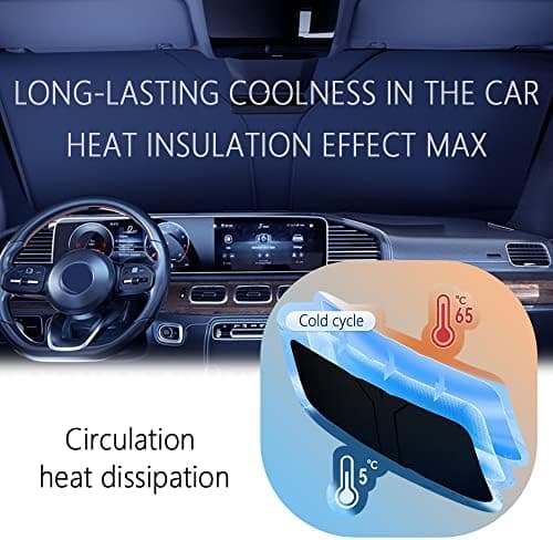 240T Thickened Automotive Glass Sunshade with Storage Bag