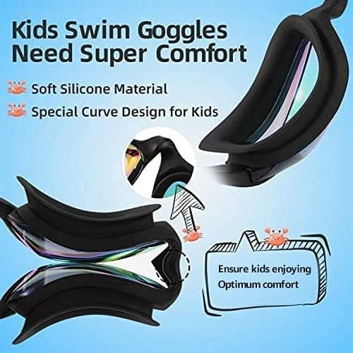 Aegend Kids Swim Goggles, Pack of 2 Swimming Goggles