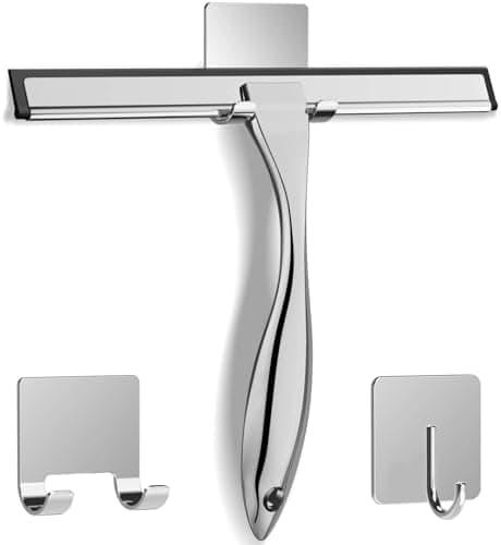 All-Purpose Stainless Steel Shower Squeegee, 10 Inch