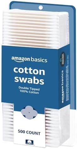 Amazon Basics Cotton Swabs, 500 Count