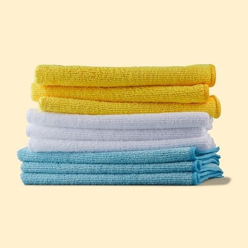 Amazon Basics Microfiber Cleaning Cloths, 24-Pack