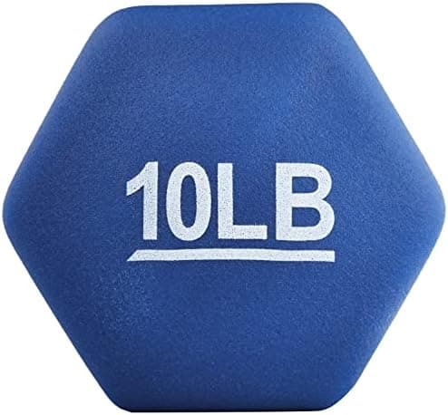 Amazon Basics Neoprene Coated Hexagon Dumbbell Set