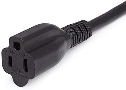 Amazon Basics 10-Foot Power Extension Cord, 13 Amps, 125V, Black