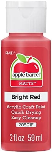 Apple Barrel Acrylic Paint, Bright Red, 2 oz