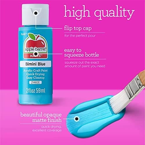 Apple Barrel Acrylic Paint, Bright Red, 2 oz