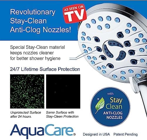 AquaCare High Pressure 8-mode Handheld Shower Head