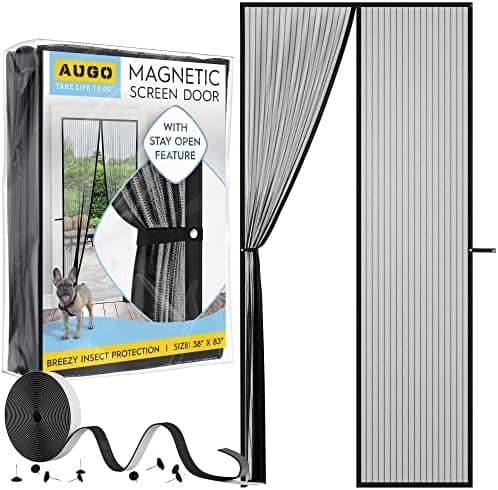 AUGO Magnetic Screen Door - Heavy Duty, Pet Friendly