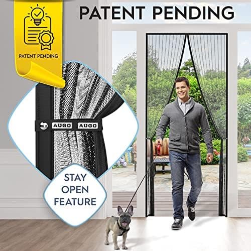 AUGO Magnetic Screen Door - Heavy Duty, Pet Friendly