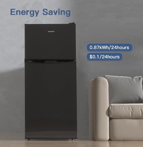 BANGSON Small Refrigerator with Freezer, 4.0 Cu.Ft