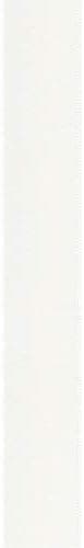 Berwick 061176 7/8" Wide Single Face Satin Ribbon, White, 6 Yds