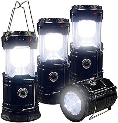 Collapsible Portable LED Camping Lantern XTAUTO 4-Pack