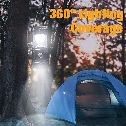 Collapsible Portable LED Camping Lantern XTAUTO 4-Pack