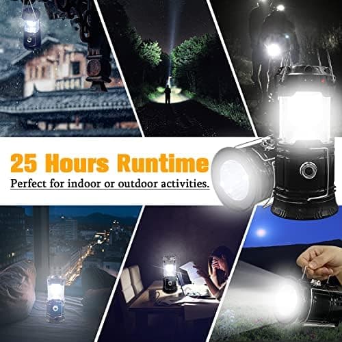 Collapsible Portable LED Camping Lantern XTAUTO 4-Pack