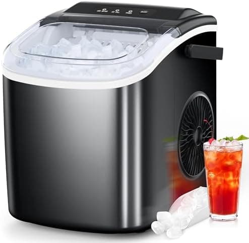 COWSAR Ice Maker Countertop - 26.5lbs/24Hrs, Self-Cleaning