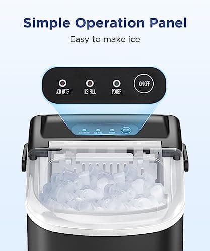 COWSAR Ice Maker Countertop - 26.5lbs/24Hrs, Self-Cleaning
