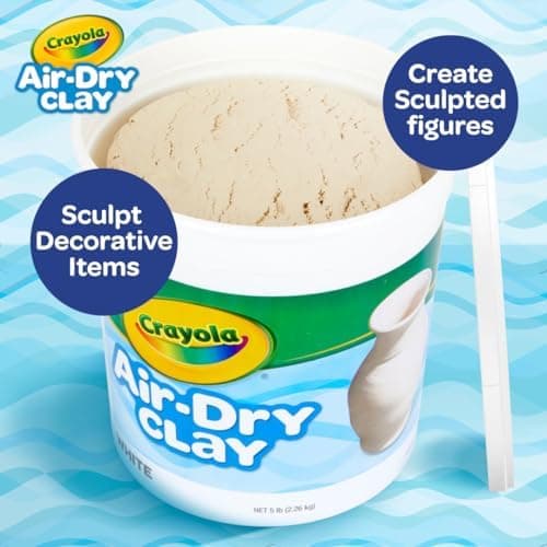 Crayola Air Dry Clay, 5lbs - Natural White Modeling Clay