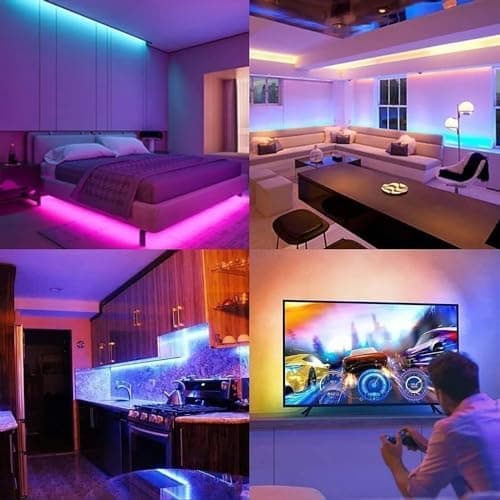 DAYBETTER LED Strip Lights 130ft, Color Changing RGB Decor