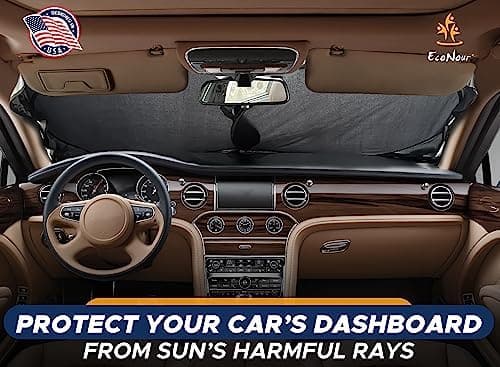 EcoNour Car Windshield Sun Shade - Medium (64x32 inches)