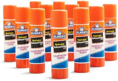 Elmer's Disappearing Purple School Glue Sticks, 12 Count