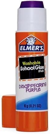 Elmer's Disappearing Purple School Glue Sticks, 12 Count