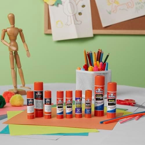 Elmer's Disappearing Purple School Glue Sticks, 3 Count