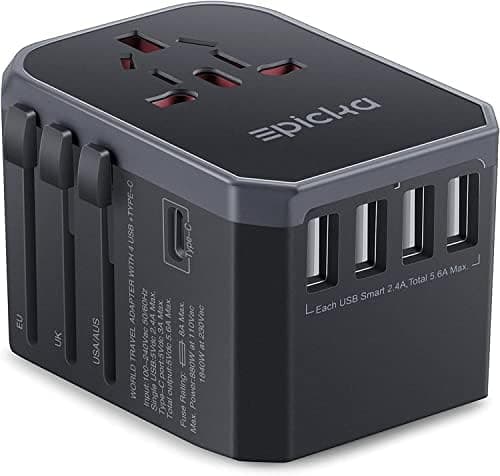EPICKA Universal Travel Adapter with USB Type-C