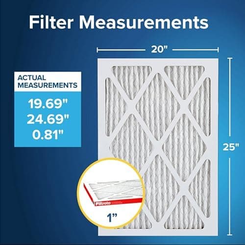 Filtrete 20x25x1 AC Furnace Air Filter, MERV 11, MPR 1000