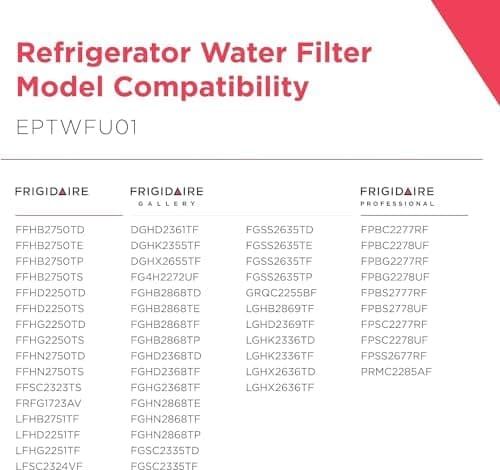 Frigidaire EPTWFU01 Water Filtration Filter, 1 Count, White