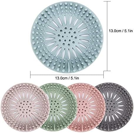 Hair Catcher Shower Drain Covers Protector, 5 Pack