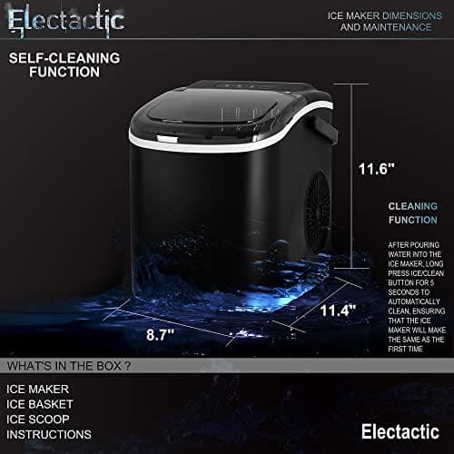 Ice Maker Countertop, Efficient Easy Carry Ice Machine