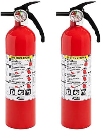 Kidde Fire Extinguisher for Home, 1-A:10-B:C, Red, 2 Pack