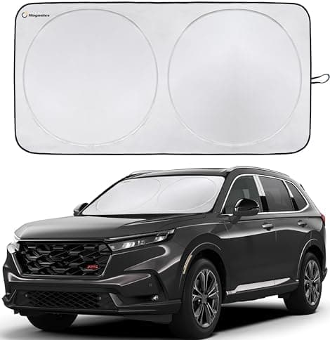 Magnelex Car Windshield Sunshade with Bonus Steering Wheel Sun Shade