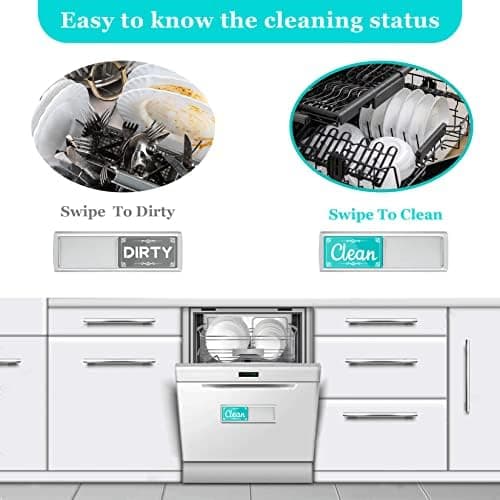 Magnetic Clean/Dirty Dishwasher Sign for Kitchen Organization