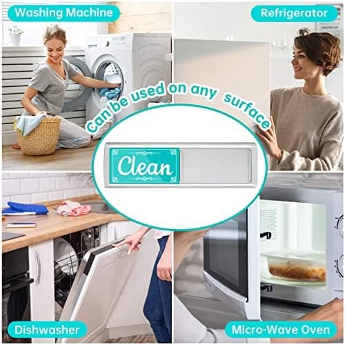 Magnetic Clean/Dirty Dishwasher Sign for Kitchen Organization