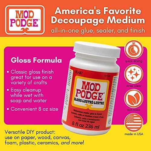 Mod Podge Gloss Sealer, Glue & Finish - 8 oz.