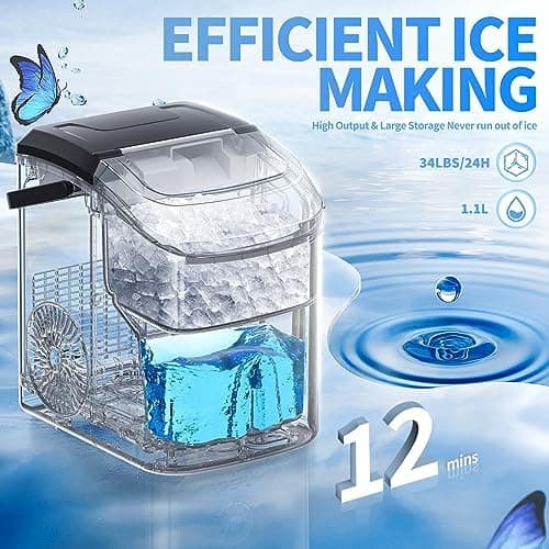 Nugget Countertop Ice Maker with Soft Chewable Ice