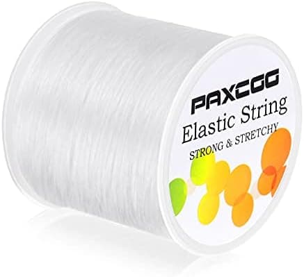 Paxcoo 1mm Elastic Bracelet String Cord for Jewelry Making