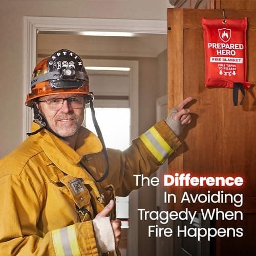 Prepared Hero Emergency Fire Blanket - 40” x 40”