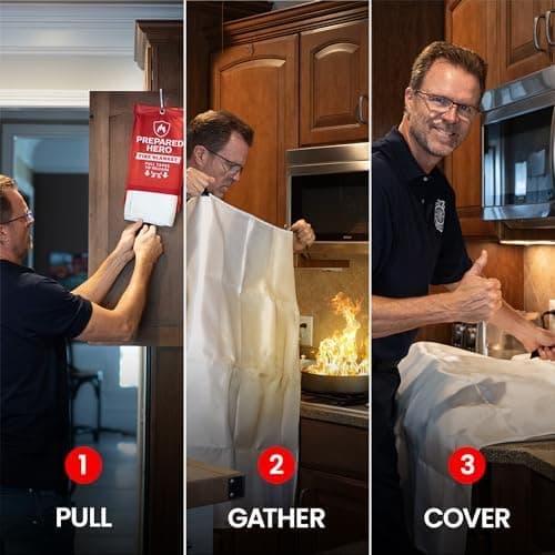 Prepared Hero Emergency Fire Blanket - 40” x 40”