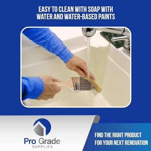 Pro Grade Paint Brush Set - 5-Piece Flat and Angle Brushes