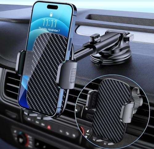 Qifutan Car Phone Holder Mount for Windshield/Dashboard/Vent