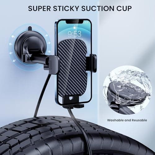 Qifutan Car Phone Holder Mount for Windshield/Dashboard/Vent