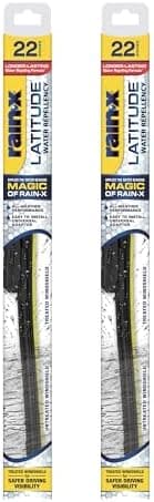 Rain-X Latitude 2-In-1 Water Repellent Wiper Blades, 22 Inch