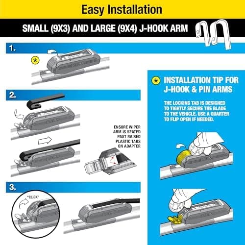 Rain-X Latitude 2-In-1 Water Repellent Wiper Blades, 22 Inch