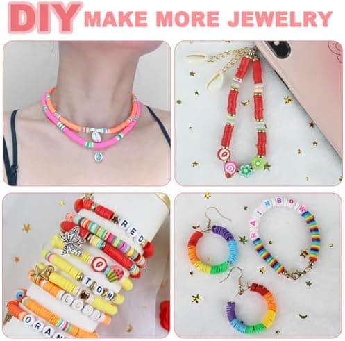 Redtwo 5100 Clay Beads Bracelet Making Kit - Gift for Teen Girls