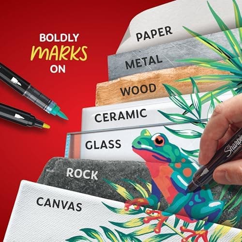 SHARPIE Creative Water-Based Acrylic Markers, 12 Count