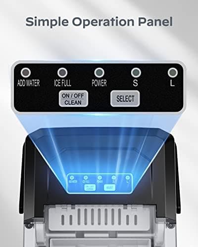 Silonn Portable Countertop Ice Maker with Self-Cleaning Function