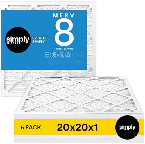 Simply Filters 20x20x1 MERV 8 Air Filter (6 Pack)