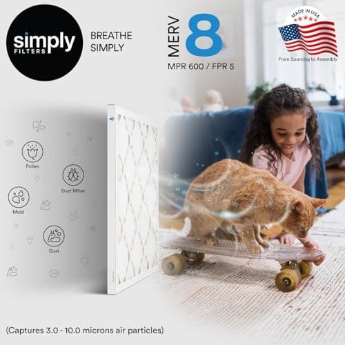Simply Filters 20x20x1 MERV 8 Air Filter (6 Pack)