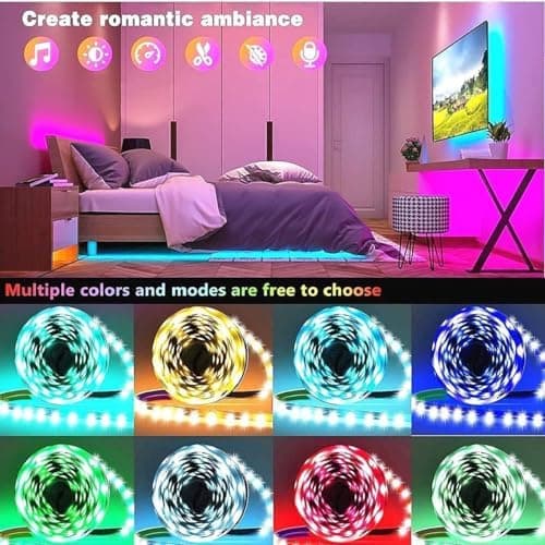 Tenmiro LED Lights for Bedroom 100ft Music Sync